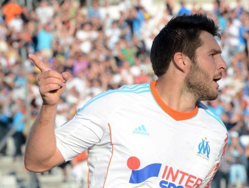 Marseille&#039;s French midfielder Andre Pierre Gignac