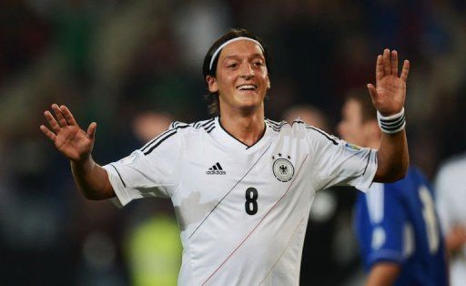 Germany&#039;s midfielder Mesut Ozil