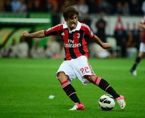 AC Milan's forward Krkic Perez Bojan controls the ball