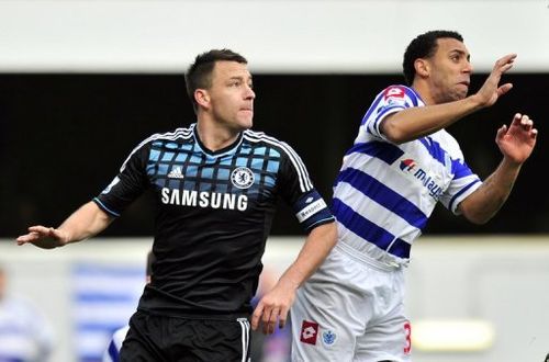 John Terry has always denied using a racist slur against Anton Ferdinand (R) during a Premier League match last October