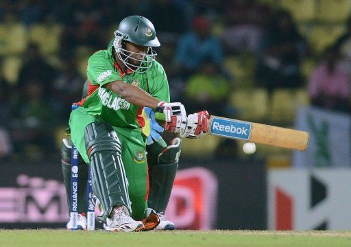 Shakib Al Hasan of Bangladesh made the tournament&#039;s third-highest score so far against Pakistan