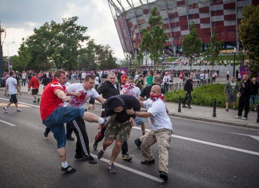 Russian fan behaviour is under the microscope after the unruly behaviour of supporters at the Euro 2012