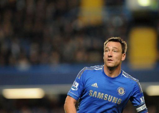 John Terry, pictured on September 25, has been given a four-match ban by the Football Association