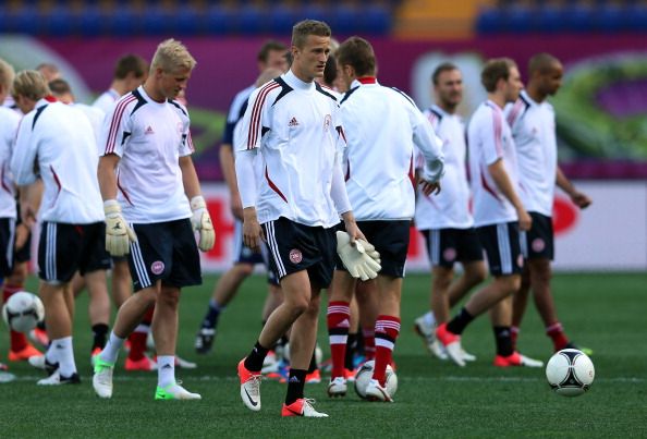 Denmark Training and Press Conference - Group B: UEFA EURO 2012