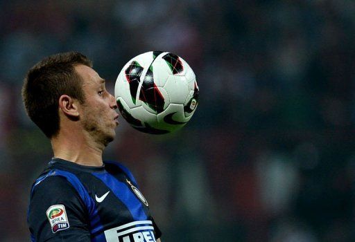 Inter Milan&#039;s Antonio Cassano