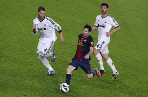 Lionel Messi (centre) has scored 10 goals in his last seven appearances for Argentina