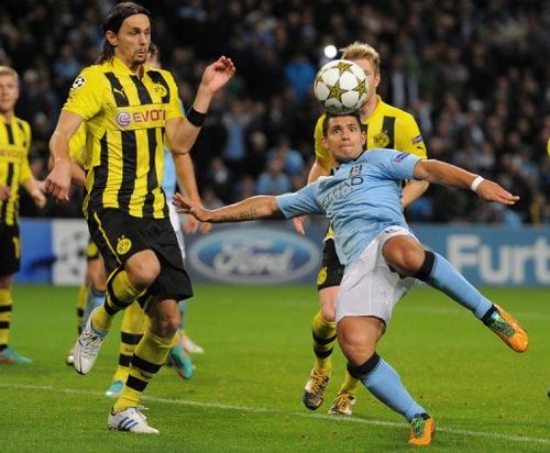 Sergio Aguero (right) returns for Argentina against Uruguay tonight after missing fixtures against Paraguay and Peru