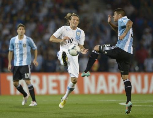 The win over Uruguay leaves Argentina with 17 points from eight matches