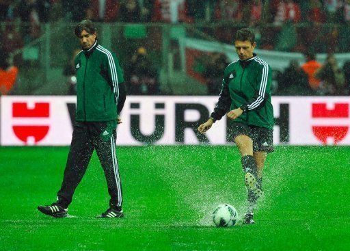 Tuesday&#039;s match was postponed after a inspections showed the pitch was unplayable