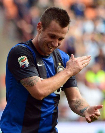 Inter Milan&#039;s forward Antonio Cassano