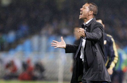 Atletico Madrid&#039;s coach Diego Simeone