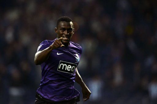 Porto&#039;s Jackon Martinez celebrates after scoring