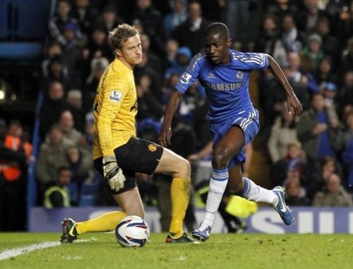 Ramires made the game safe four minutes from the end, rounding Lindegaard, and slipping the ball into the net