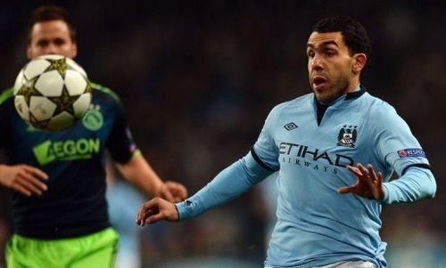 Manchester City's Carlos Tevez