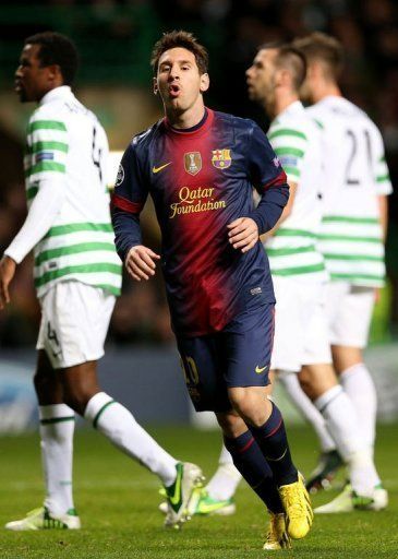 Barcelona&#039;s Lionel Messi, pictured during their UEFA Champions League match against Celtic