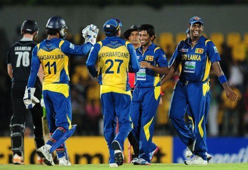 Sri Lanka restricted New Zealand to 131-8 on Saturday