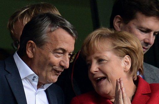 Wolfgang Niersbach (left) says the German Football Federation is 