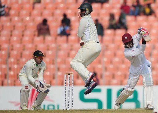 The West Indies lead the series 1-0 after winning the first Test in Dhaka by 77 runs
