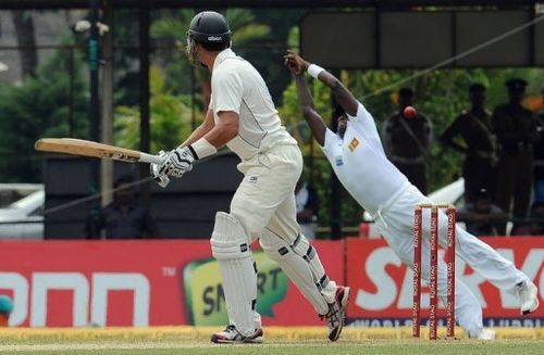 Ross Taylor closed in on a half-century as New Zealand recovered from early setbacks to reach 96-2 at lunch