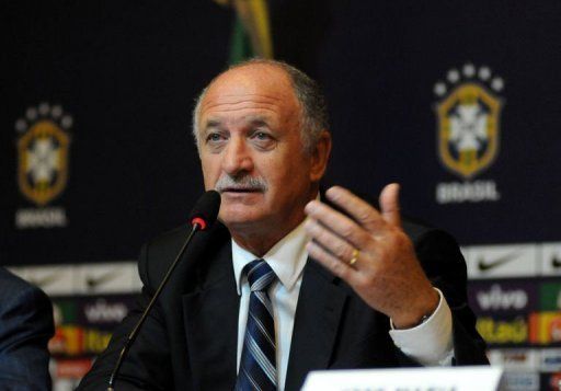 The new coach of the Brazilian football team Luiz Felipe Scolari