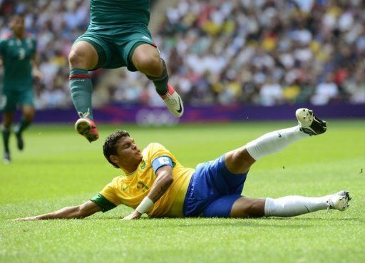 Brazil lost to Mexico in the final of the London Olympics men&#039;s football at Wembley