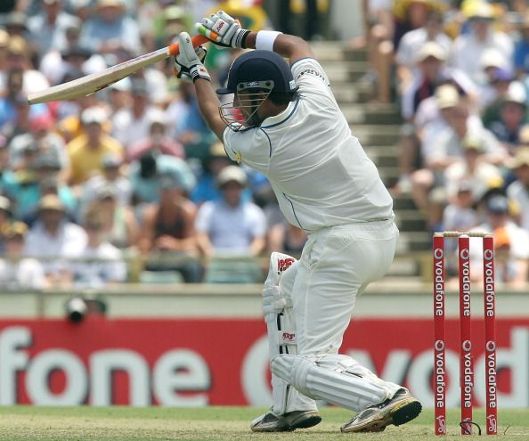 Indian batsman Gautam Gambhir plays a co