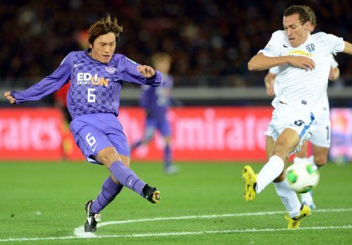 A dramatic strike from Hiroshima&#039;s Toshihiro Aoyama left the human eye in no doubt a goal had been scored