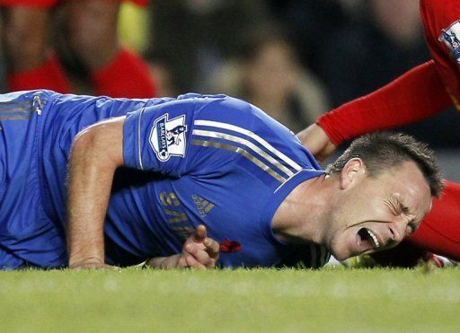 Terry picked up the ligament injury in a 1-1 draw at home to Liverpool on November 11