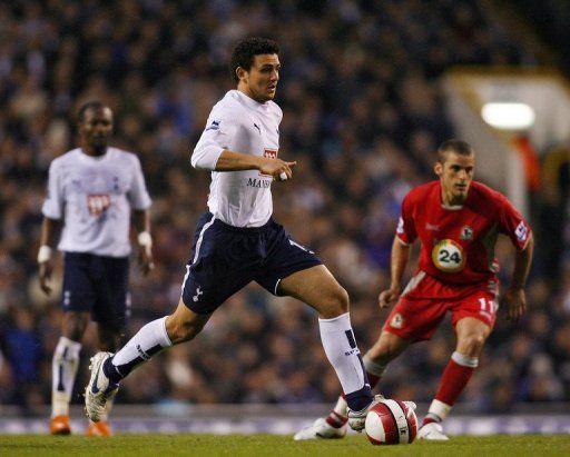 Al Ahly skipper Hossam Ghaly during his days with Spurs in the Premier League. He also had a stint in Dutch football