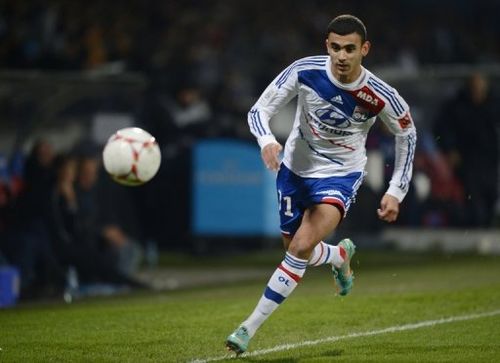 Lyon's Rachid Ghezzal, seen here in action during their Ligue 1 match against Montpellier, on December 1