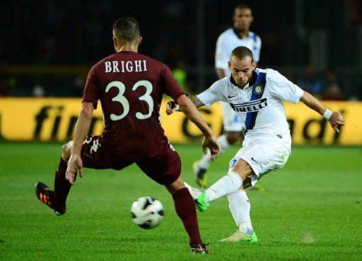 Sneijder is out of the Inter squad to face Napoli on Sunday amid an ongoing contract dispute