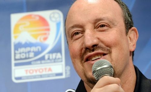 Chelsea football club manager Rafael Benitez in Yokohama, Japan on December 10, 2012