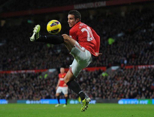 Manchester United&#039;s forward Robin van Persie in action on December 15, 2012