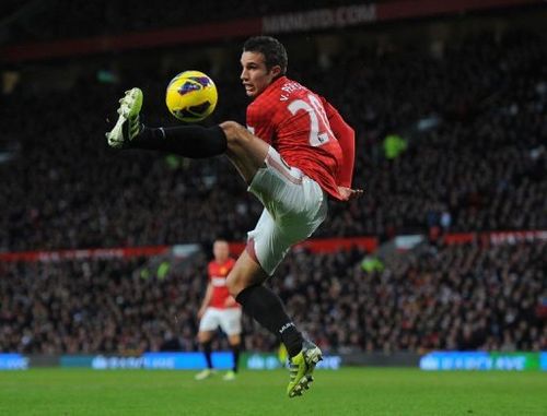 Manchester United's forward Robin van Persie in action on December 15, 2012