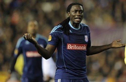 Kenwyne Jones during a match in Valencia on February 23, 2012