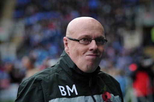 Reading manager Brian McDermott looks on before the Premier League match against Norwich City on November 10, 2012