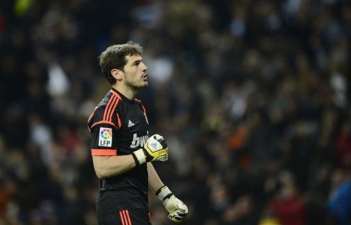 Real Madrid goalkeeper and captain Iker Casillas in Madrid on December 1, 2012