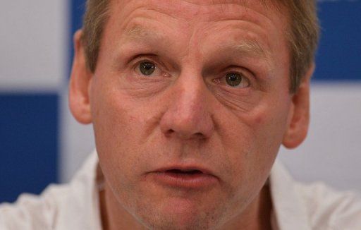 England under-21 coach Stuart Pearce pictured in London on July 2, 2012