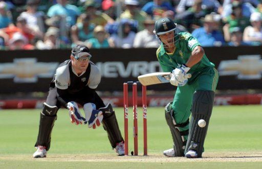 Henry Davids during the 3rd T20 match in Port Elizabeth on December 26, 2012 between South Africa and New Zealand