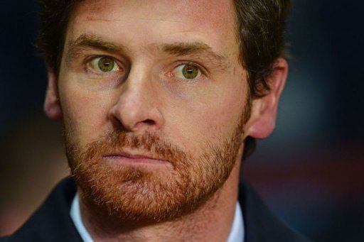 Tottenham manager Andre Villas-Boas looks on before the match at Villa Park in Birmingham on December 26, 2012