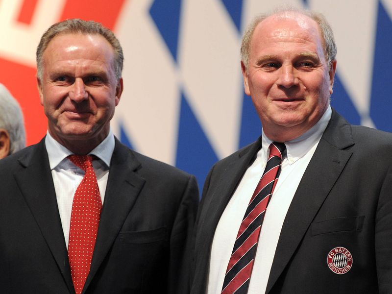 Club Chairman Karl-Heinz Rummenigge and President Uli Hoeness