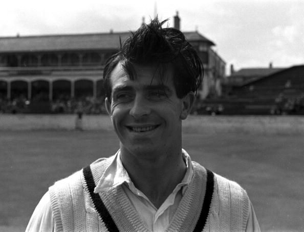 Sport. Cricket. England. 1956. A portrait of Yorkshire and England fast bowler Fred Trueman.