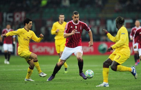 AC Milan v Arsenal FC - UEFA Champions League Round of 16