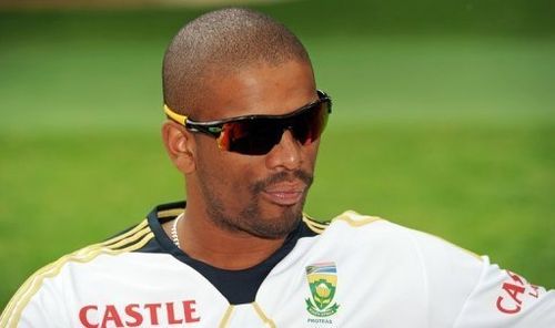 South Africa bowler Vernon Philander is interviewed at the Sydney Cricket Ground on November 1, 2012