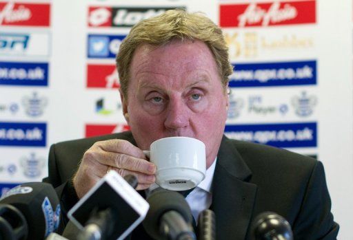 Queens Park Rangers football club manager Harry Redknapp in west London on November 26, 2012