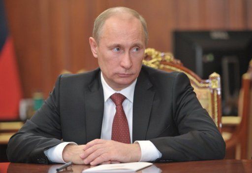 Russia&#039;s President Vladimir Putin pictured during a meeting at the Kremlin in Moscow on December 28, 2012