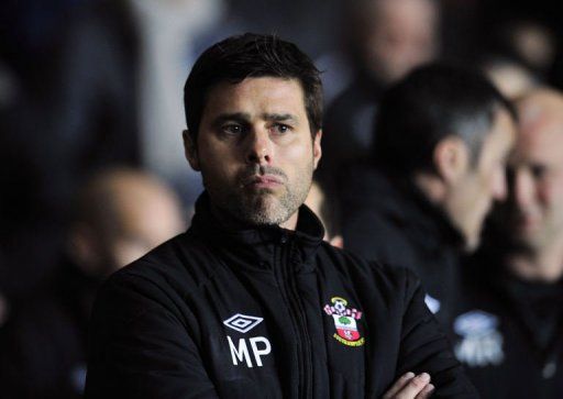 Southampton manager Mauricio Pochettino at St.Mary&#039;s Stadium, Southampton, on January 21, 2013