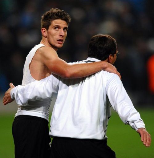 Daniel Carrico (L), pictured after playing for Sporting Lisbon at Manchester City on March 15, 2012