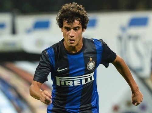 Inter Milan's midfielder Philippe Coutinho pictured during a Europa League qualifier in Milan on August 9, 2012