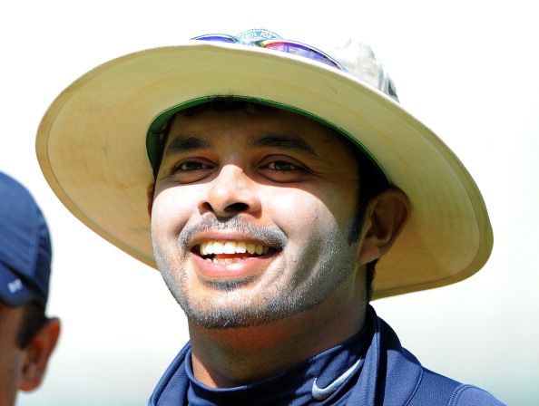 India&#039;s Sreesanth attends a practice ses